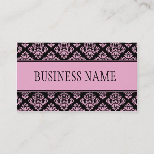 Carte De Visite Chic élégant professionnel élégant floral de (Devant)