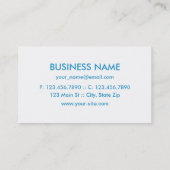 Carte De Visite Chic élégant simple simple moderne professionnel (Dos)