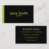 Carte De Visite Chic élégant simple simple professionnel moderne (Devant / Derrière)