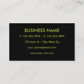 Carte De Visite Chic élégant simple simple professionnel moderne (Dos)