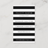 Carte De Visite Chic et élégant Mariage robe Boutique nuptiale (Dos)