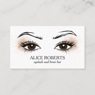 Carte De Visite Chic Eyelash extension Brow Bar maquillage artiste