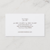 Carte De Visite Chic Faux Gold Leaf Cercles Taupe Look (Dos)