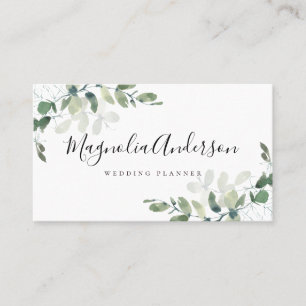 Carte De Visite Chic Feuille Eucalyptus