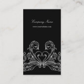 Carte de visite chic français baroque (Dos)