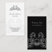 Carte de visite chic français baroque (Devant / Derrière)