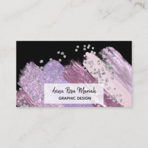 Carte De Visite *~* Chic Girly Parties scintillant Feminine Excita