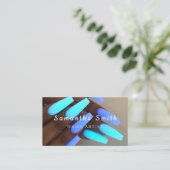 Carte De Visite Chic Glam Nail Art Manicure Salon Nails Artiste (Debout devant)