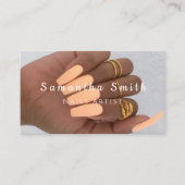Carte De Visite Chic Glam Nail Art Manicure Salon Nails Artiste (Devant)