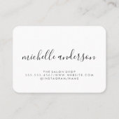 Carte De Visite Chic Gold Kiss (Dos)