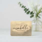 Carte De Visite Chic Gold Kiss (Debout devant)