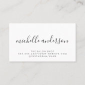 Carte De Visite Chic Gold Kiss (Dos)