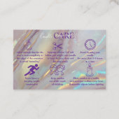 Carte De Visite Chic Gold Marble Professional Candle Care (Devant)