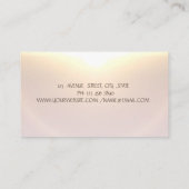 Carte De Visite Chic Gold Tree femmes Silhouette Abstrait (Dos)