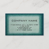 Carte De Visite Chic Green Design professionnel moderne QR Code Bu (Dos)