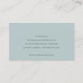 CARTE DE VISITE CHIC GRIS PEACH BLUSH PINK SEWING MACHINE TAILEUR (Dos)