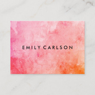 Carte De Visite Chic Grunge Colorée