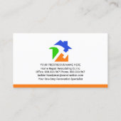 Carte De Visite Chic Handyman Outils Onglet Rénovation (Dos)