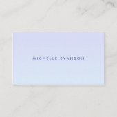 Carte De Visite Chic Lavender Blue Gradient Motif (Devant)