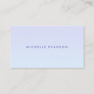 Carte De Visite Chic Lavender Blue Gradient Motif