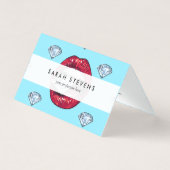 Carte De Visite Chic Lips Diamond Girl (Devant)