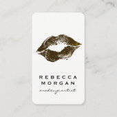 Carte De Visite Chic Lipstick Kiss (Devant)