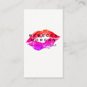 Carte De Visite Chic Lipstick Kiss