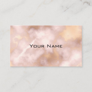 Carte De Visite Chic Luxe Luxe Cuivre Rose Or Marbre Motif