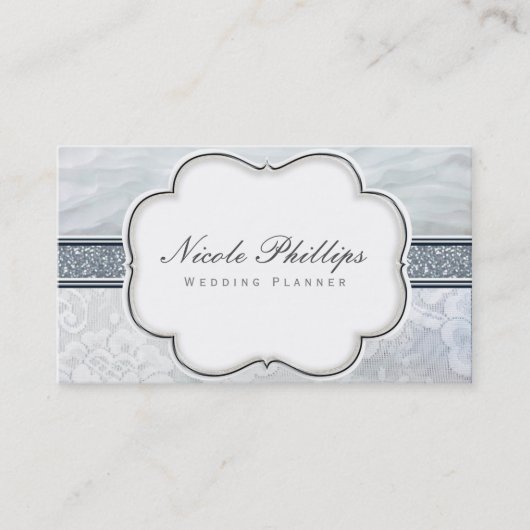 Carte de visite Chic Mariage Heavenly Ruffles & La (Devant)