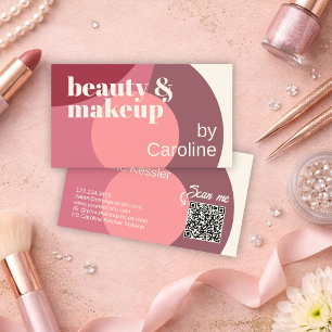Carte De Visite Chic Mauve Taupe Dusty Rose Blush Pink Art Motif