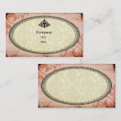 Carte de visite chic minable rose (Devant / Derrière)