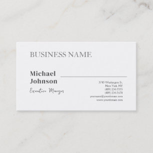 Carte De Visite Chic minimaliste moderne unique professionnel