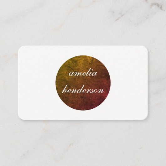 Carte De Visite chic minimaliste texture (Devant)