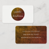 Carte De Visite chic minimaliste texture (Devant / Derrière)