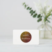 Carte De Visite chic minimaliste texture (Debout devant)