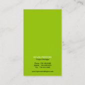 Carte de visite - chic moderne (Dos)