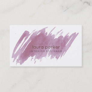 Carte De Visite Chic moderne abstrait élégant d'éclaboussure