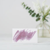 Carte De Visite Chic moderne abstrait élégant d'éclaboussure (Debout devant)