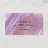 Carte De Visite Chic moderne abstrait élégant d'éclaboussure (Dos)