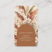 Carte De Visite Chic moderne Bohème Bohème Floral Boho (Dos)