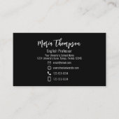 Carte De Visite Chic moderne Code QR professionnel médias sociaux (Devant)