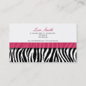 Carte De Visite Chic moderne élégant de roses indien de mode (Dos)