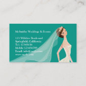 Carte De Visite Chic moderne élégant de wedding planner (Dos)