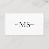 Carte De Visite Chic Moderne Luxe Professionnel (Devant)