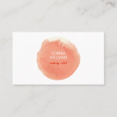 Carte De Visite Chic Moderne Paruline de Corail (Devant)