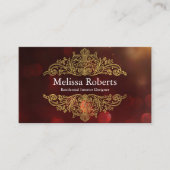 Carte De Visite Chic moderne Rustic Home Décorateur de Design d'in (Devant)