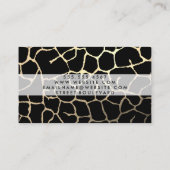 Carte De Visite Chic Motif contemporain rouge noir (Dos)