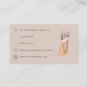 Carte De Visite Chic Nail Salon Branding pour professionnels moder (Dos)