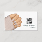 Carte De Visite Chic Nail Salon Branding pour professionnels moder (Devant)