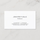 Carte De Visite Chic Or Monogramme Design tendance moderne Plain (Dos)